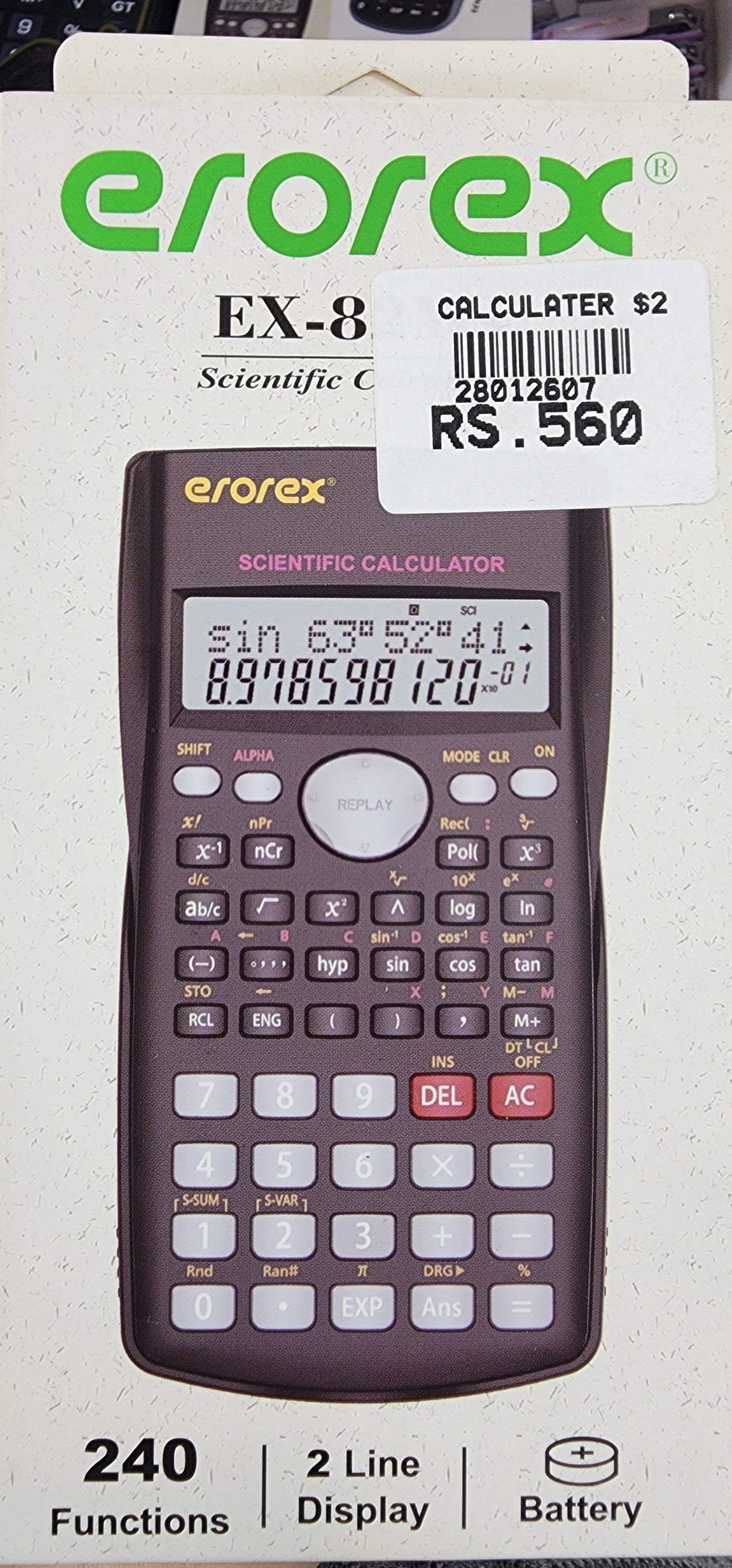 Calculator EX-82MS $2